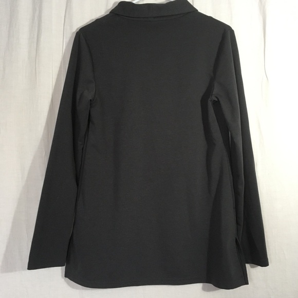 BaiShengGt Dark Grey Cowl Neck Long Sleeve Tunic - Picture 3 of 7